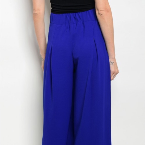 HP!🔥1 Left - S🔥 Royal Blue 💎 Palazzo Pants - Picture 2 of 2